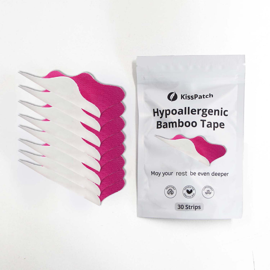 Lip-Shaped Beauty Patches – 30 Soft, Skin-Friendly, Hypoallergenic Cosmetic Accessories – Gentle Bamboo Adhesive Strips for Nightly Care