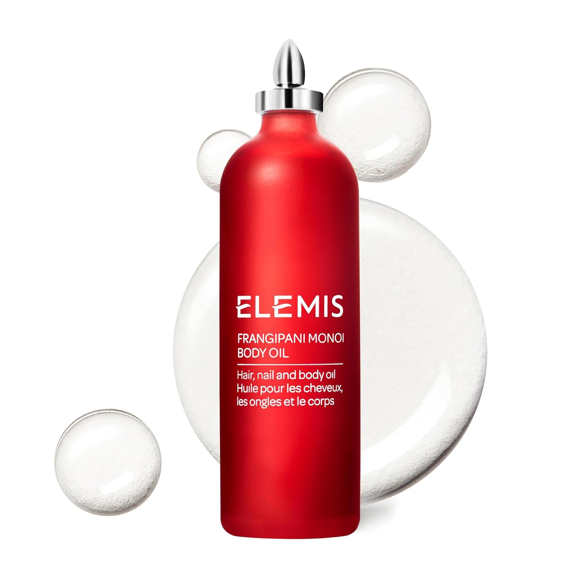 ELEMIS Frangipani Monoi Body Oil 100ml, Luxurious Nourishing Oil for Soft, Hydrated Skin & Hair