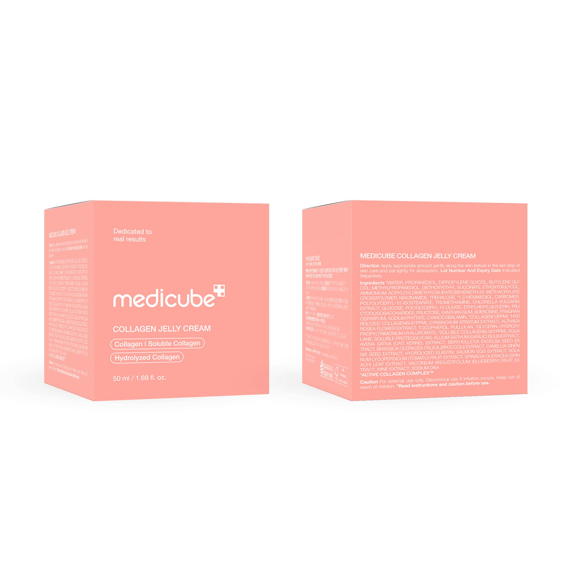 medicube Collagen Jelly Cream- Niacinamide & Freeze-Dried Hydrolyzed Collagen - Boosts skin's barrier hydration and gives 24h Glow & Lifted Look - Korean skincare (1.69 Fl Oz (Pack of 1))