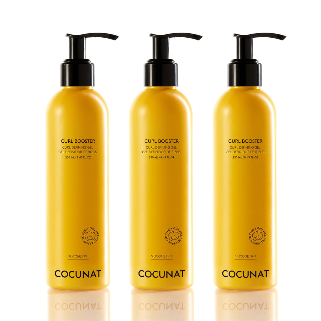 COCUNAT - 3 Curl Booster - Defining Gel - Defines curls without frizz - Eliminates frizz - Deeply moisturizing - Curl - Silicone Free - 8.5 fl oz