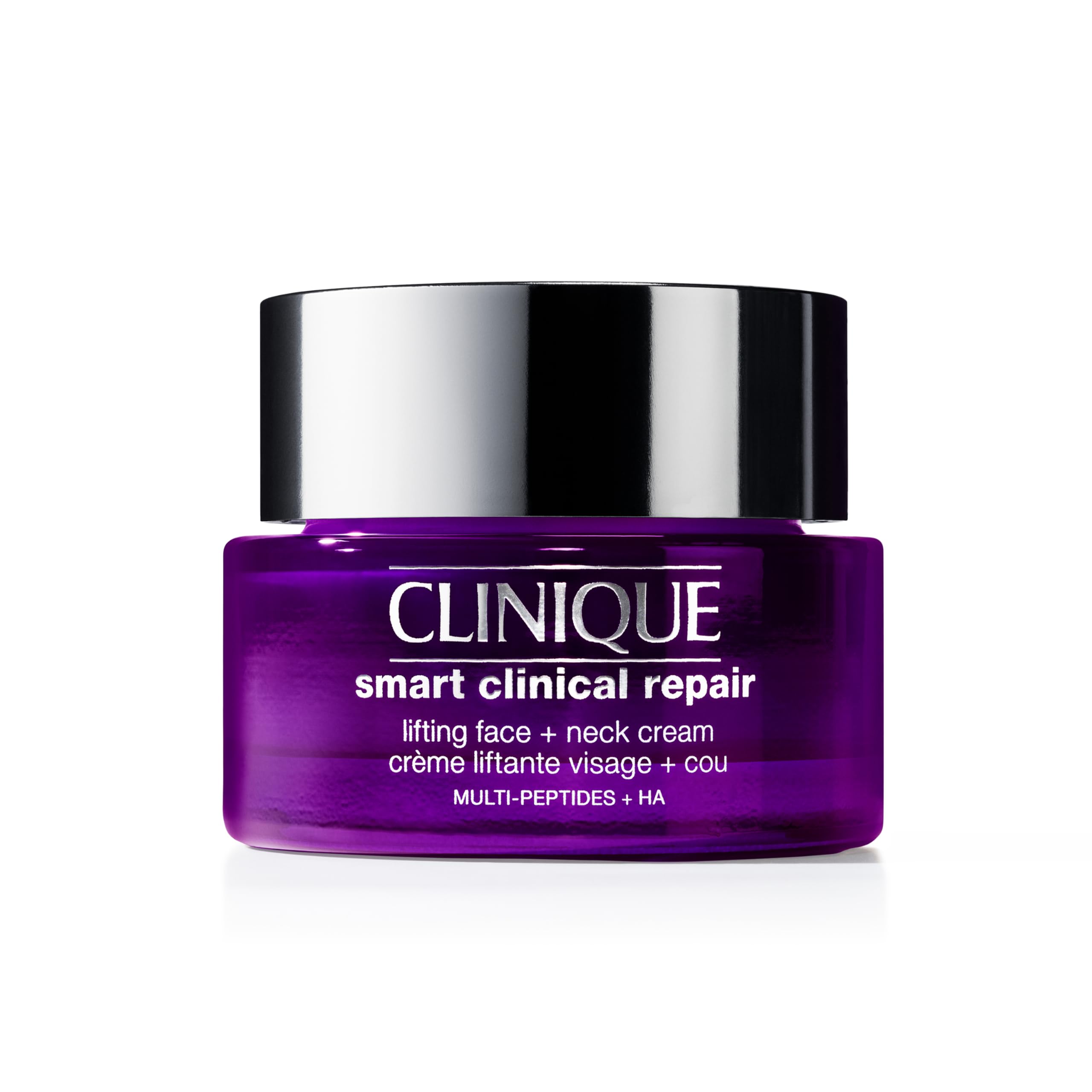 Clinique Smart Clinical Repair Anti Aging Lifting Face + Neck Cream with Peptides + Hyaluronic Acid For All Skin Types| Hydrating, 1.7 Fl Oz